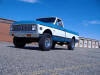 1972 Chevy k20 3/4 ton 4x4 big block 500+ HP hawaiian blue frame off restoration 33" tires