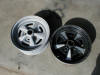 Rally II wheels before and after sandblasting